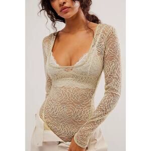 Free People In My Head Bodysuit Size M NWOT